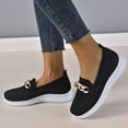 thumbnail image 6 of AUDeals Women's Wide Width Shoes, Memory Foam Work Sneakers with Casual Comfort for Everyday Walking (Black, 9), 6 of 7