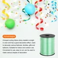 thumbnail image 3 of Uxcell 500 Yards Curling Ribbon Crimped Balloon String Metallic 3/16" for Party Decoration Gift Wrapping Art Crafts Lime Green, 3 of 6