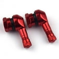 thumbnail image 4 of funtasica 2Pcs CNC Aluminum Motorcycle Gas Nozzle 90 Degree Angle Valve Adaptor Tyre Red, 4 of 8