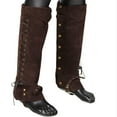 thumbnail image 4 of yuksok Pirate Boot Covers Cosplay Leg Gaiters for Horseback Riding Anime Convention Coffee, 4 of 8