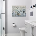 thumbnail image 2 of Farmhouse Flower Bathroom Decor Wall Art Rustic Flower Every Day Is A Gift Floral Spring Summer Pictures Wall Decor Canvas Painting Prints Artwork Framed for Bedroom Living Room 16"x12", 2 of 6