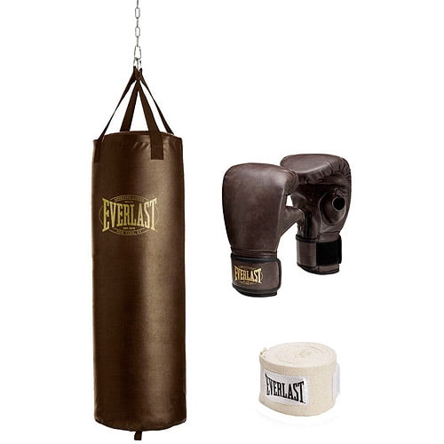 Chain 10 pc Pack Bracket Sporteq 4ft Punch Bag Boxing Equipment MMA Kit Gloves 