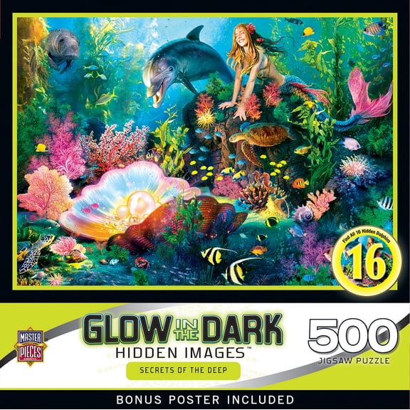 MasterPieces 500 Piece Glow in the Dark Puzzle - Secrets of The Deep
