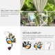 thumbnail image 5 of Campanillas de viento conmemorativas Campanilla de viento de pavo real Campanas de pavo real Campanas de viento Arte de la pared Colgando Estatuas de jardín al aire libre TUNC Sencillez, 5 of 5