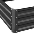 thumbnail image 6 of Uforic 12ftx4ft Extra-Large Raised Garden Bed Kit,Outdoor Galvanized Metal Patio Planter Box with Safety Rubber & Ground Nails&Gloves, for Vegetables Flowers,Black, 6 of 8