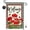 Geranium, variant on diyeu Spring Summer Geranium Welcome Garden Flag Double Sided Summer Bee Red Floral Buffalo Plaid Small Burlap Yard Flag House Seasonal Farmhouse Outside Outdoor Decoration 12.5 x 18 Inch