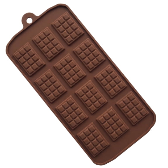 Chocolate Chip Mold for DIY Candy Making, Non-Stick Silicone Baking Tray for Kitchen Use, Heat Resistant Confectionery Tool, Brown