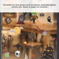 thumbnail image 3 of De Pared De Halloween Multicolores Pegatinas De Ventana De Cartón De Halloween Fáciles De Usar Pegatinas De Decoración De Puertas Para La Oficina En Casa Fiesta De Halloween Club 9Pcs Pegatinas sonducket HA017000-00, 3 of 7