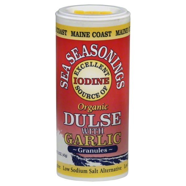 Maine Coast Sea Vegetables Sea Seasonings Organic Dulse with Garlic