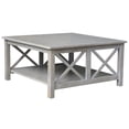 thumbnail image 4 of International Concepts Hampton 36" Square Coffee Table in Washed Gray, 4 of 7