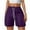 Purple, variant on UAMVSH Sweat Shorts for Women Cozy Elastic Waist Casual Athletic Shorts Summer Soft Gym Workout Running Drawstring Shorts