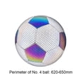 thumbnail image 2 of Balones de fútbol de entrenamiento que brillan intensamente, fútbol reflectante holográfico (4 colores reflectantes) Ehuebsd Para estrenar, 2 of 8