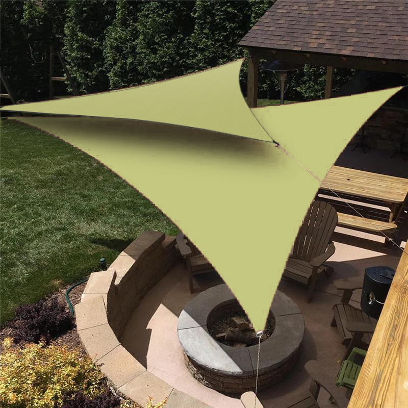 Details about   Triangle Sun Shade Sail Outdoor Patio Pool Top Canopy Cover UV Block 25 ft 