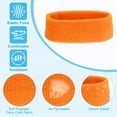 thumbnail image 3 of Uxcell Sweatband Headbands, Terry Cloth Sweat Band for Women Men Sports Basketball Tennis Athletic, Orange 8 Pcs, 3 of 6