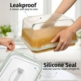 thumbnail image 4 of Large Glass Food Storage Container - 6500ml/220oz, Airtight Lid, Oven Safe, 28 Cup Capacity, 4 of 9