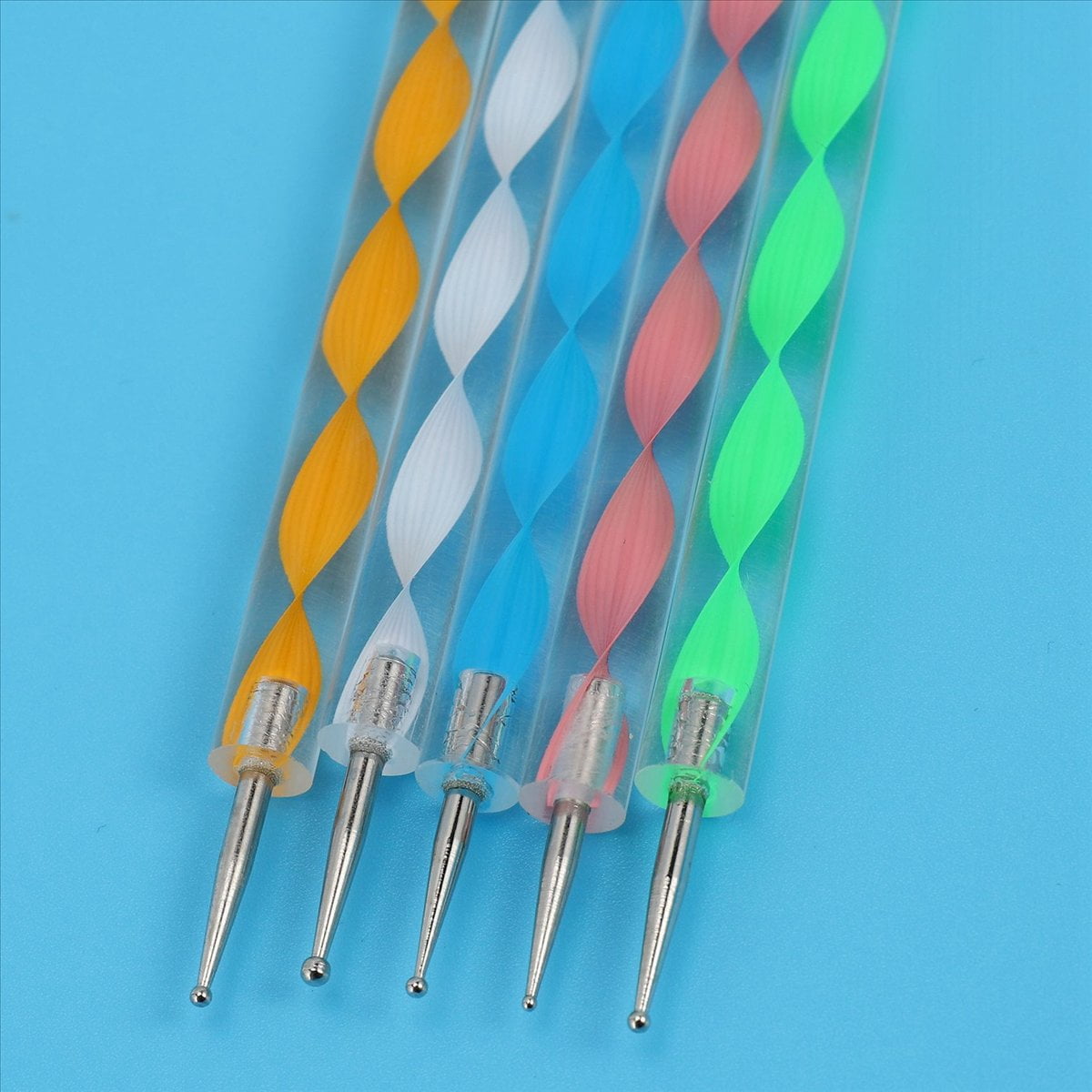10X Mandala Dotting Tools Set for Painting Rocks, Rock Stone Painting Pen Polka Dot Tool Template Cosmetic Brush
