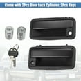thumbnail image 3 of Coche Exterior Delantera Puerta Manija 15742229 15742230 Izquierda Derecha Negro, 3 of 6