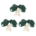 thumbnail image 4 of Shisuyan Mushroom Trinkets Green Felt 6Pcs Simple Design Decor, 4 of 8