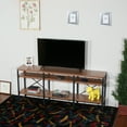 thumbnail image 6 of Davee Furniture Open Walnut Shelves 4-tier Entertainment TV Stand, 6 of 6