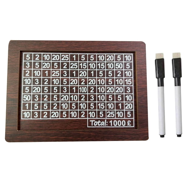 Xihbxyly Hucha de Madera, Divertido Rastreador de Objetivos de Ahorro, Estuche Portátil de Fácil Montaje, Práctica Herramienta de Gestión Del Dinero, Ideal para La Oficina En Casa, Regalo para Adulto