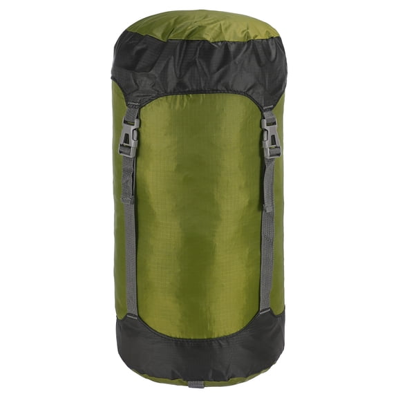 Saco de compresión Uxcell, saco de dormir impermeable de tamaño L de 25L, verde oscuro