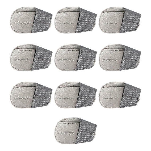 Dalazy Golf Head Covers PU Portable Protector for Athlete Travel Golf Training Gray Small