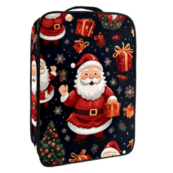 Santa Claus Rack Organizer Storage Box for Shoes, 23x31cm/9x12in, Closet Space Saving Solution, Stackable Design, Durable Material, Shoe Storage Container, Shoe Holder Bin.