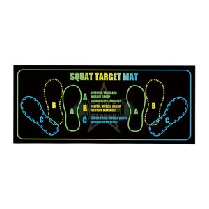 Mat de squat avec position 35x80cm Mats en caoutchouc diatomacé pour la maison Yoga & Parfait pour les squats Lunges & Noyau