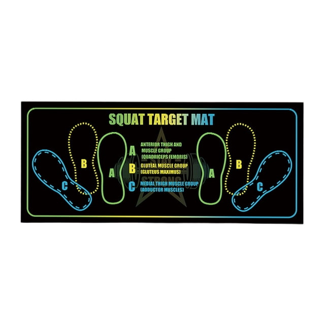 Bookk Squat Mat With Position 35x80cm Squat Mats Diatomaceous Earth Rubber Squat Mat For Home Yoga & Abs | Perfect For Squats Lunges & Core