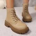 thumbnail image 4 of Willtoo Women's Platform Fashion Ankle Boots Thick Lug Sole Durable Chunky Wedge Booties Shoes, 4 of 7
