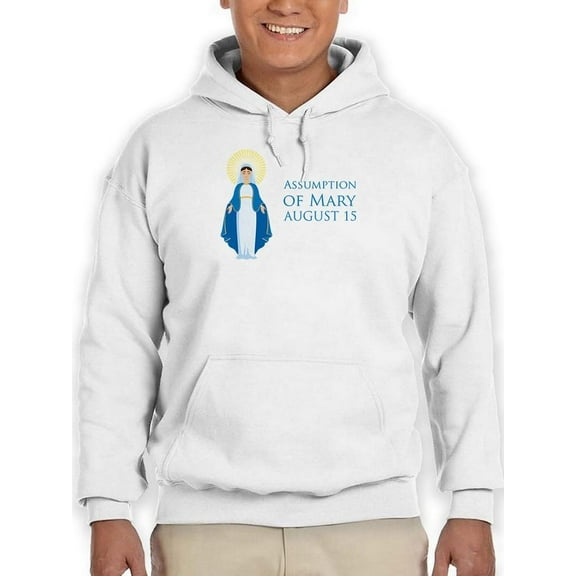 Assumption Of Mary August 15. Hoodie Men -Image by Shutterstock, Male 4X-Large