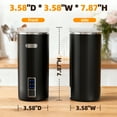 thumbnail image 5 of 6 IN 1 Milk Frother and Steamer,Electric Portable Milk Frother Cup,Rechargeable Cold Foam Maker with Stainless Steel Inner Tank for Coffee,Latte,Hot Chocolate,Cappuccinos,Macchiato - Black, 5 of 9