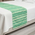 thumbnail image 2 of Woods Bed Runner, Continuous Nature Themed Pattern with Tree Stems in Soft Tone Design, Decorative Accent Bedding Scarf for Hotels Homes and Guestrooms, Queen, Green Shamrock Green, by Ambesonne, 2 of 2