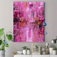thumbnail image 4 of Abstract Pink Gold Texture Canvas Print Wall Art for Living Room Office Dining Room Hallway, 4 of 8