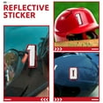 thumbnail image 2 of KAKOWELY 2 Sets Motorcycle Reflective Sticker Small Number Stickers Numbered Stickers Riding Helmet Decals Reflective Helmet Number Decals,2.17X"X1.5"X0.04", 2 of 5