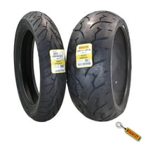 Pirelli Night Dragon Tire Set: 130/80B17 M/C 65H TL Front & 240/40VR18 M/C 79V TL Rear Cruiser Motorcycle Tires - Superior Traction & Handling for High-Performance Cruisers with Keychain