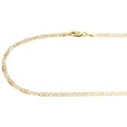 thumbnail image 3 of Real 10K Tri-Tone Gold Solid Valentino Link Chain 3.25mm Necklace 22 Inches, 3 of 5