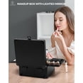 thumbnail image 5 of Caja de maquillaje Yooaye con espejo iluminado desmontable, color negro, 5 of 5