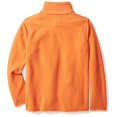 thumbnail image 3 of Essentials Toddler Boys Polar Fleece Full-Zip Mock Jacket, Orange, 3T, 3 of 3
