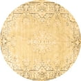 thumbnail image 1 of Ahgly Company Indoor Round Persian Brown Bohemian Area Rugs, 6' Round, 1 of 4