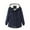 06 Dark Blue, variant on Feimerou Parkas for Women Winter Fleece Lined Thicken Warm Coats Hooded Zip Up Drawstring Windproof Faux Lamb Wool Jackets Clearance