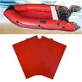 thumbnail image 2 of jinwen Bateau Gonflable 3 Pcs Réparation de Bateau Gonflable, Ensemble d'Accessoires en PVC Étanche pour Bateau Pneumatique Canot Kayak Canot Pneumatique Rouge, 2 of 7