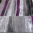 thumbnail image 4 of Purple AllStar Modern. Contemporary Woven Area Rug. Drop-Stitch Weave Technique. Carved Effect. Vivid Pop Colors (5' x 6' 11"), 4 of 7