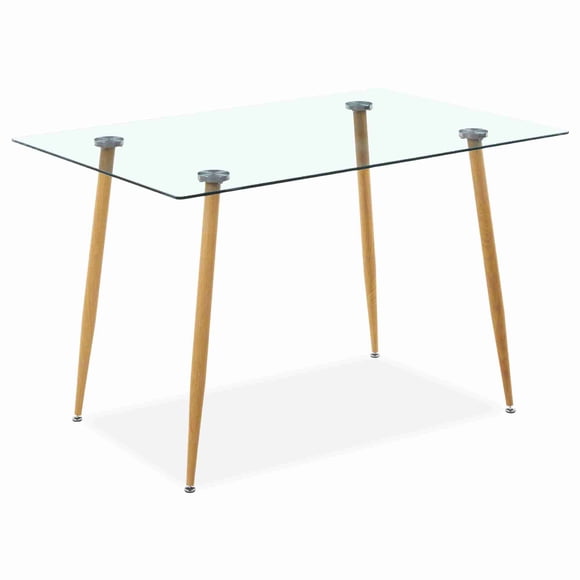 Mesa de Comedor Auxiliar Rectangular Vidrio Cristal Templado Elly Decor EE-MDCCDC