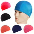 thumbnail image 2 of Ultra thin Bathing Caps Free Size Comfortable Swimming Caps For Men Women Elastic Nylon Ear Protection Long Hair Swimming Hat, 2 of 5