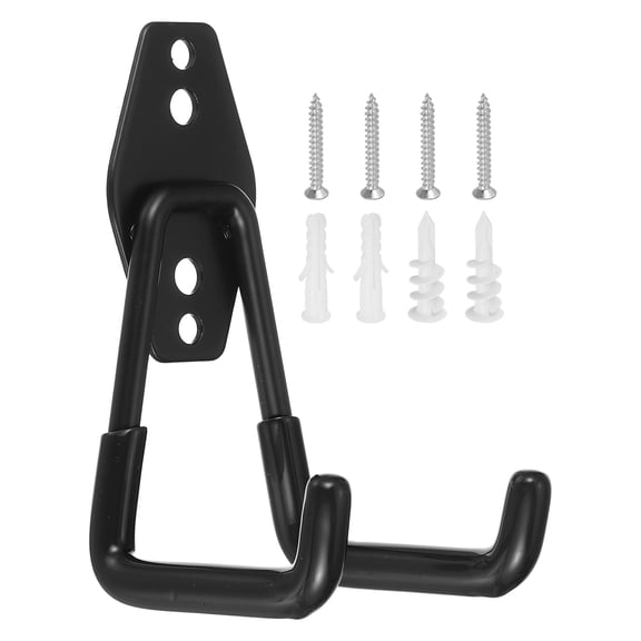 Uxcell Wall Mounting High Velocity Floor Fan Bracket, (2.9" x 2.4", Black) - Multifunctional Wall Mount Floor Fan Hook Hanger Kit for Household Warehouse Garage