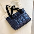 thumbnail image 4 of CoCopeaunt Large Quilted Tote Bag with Zip for Women Lightweight Winter Down Cotton Padded Plaid Shoulder Bags Quilted Bags Down Padding Handbags, 4 of 7
