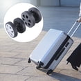 thumbnail image 2 of Suitcase Spinner Replacement Set of 8Pcs 60x12mm Rubber Wheels with 2 Size Axles, 2 of 14
