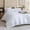 White, variant on Brown Super King Comforter Set 120x120In, 3 Pieces Oversized King Comforter Set, Lightweight Solid Bedding Set, All Seasons Soft Fluffy Bed Set (1 Comforter & 2 Pillowcases)