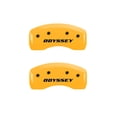thumbnail image 4 of MGP 4 Caliper Covers Engraved Front Honda Engraved Rear Odyssey Yellow finish black ch Fits select: 2011-2017 HONDA ODYSSEY EXL, 2019 HONDA PASSPORT EXL, 4 of 6